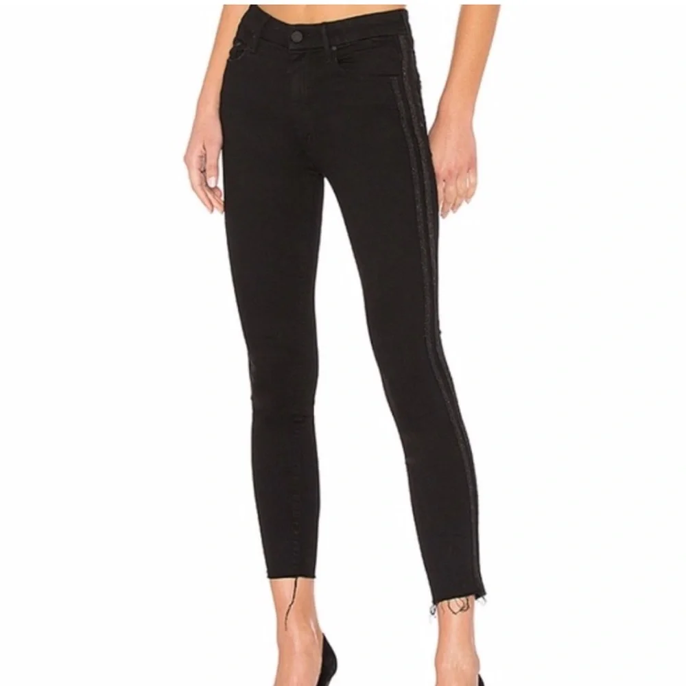 MOTHER HW LOOKER ANKLE FAY WASHED BLACK JEANS, Size 26 Excellent Condition - Picture 9 of 12